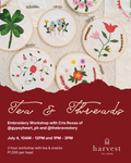 Tea & Threads Embroidery Workshop