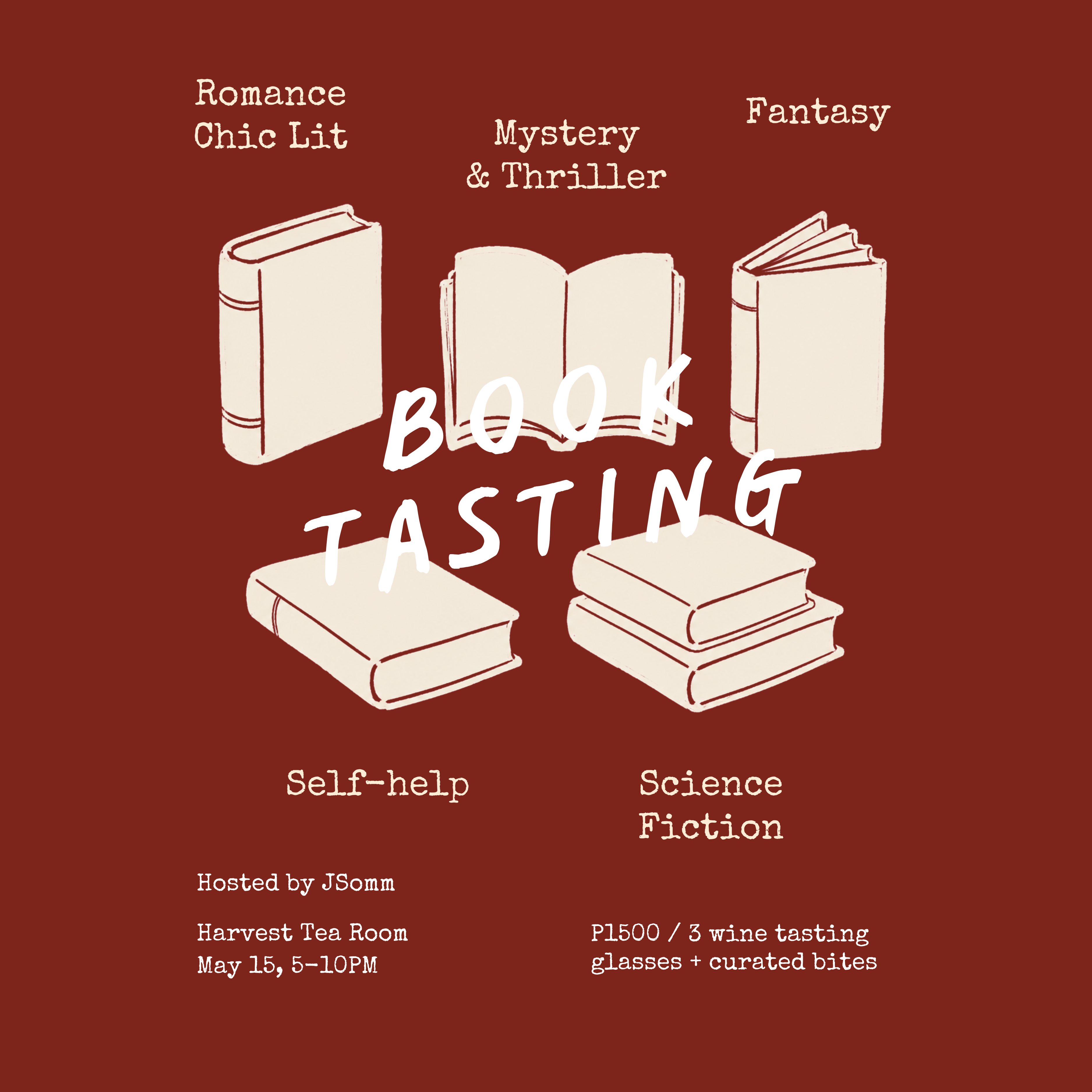 Wine & Book Tasting | May 15