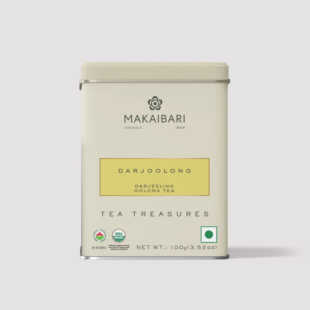 Makaibari Darjoolong Oolong Tea | 100g Tin Caddy | Loose Tea Packed